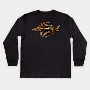 sturgeon fish Kids Long Sleeve T-Shirt